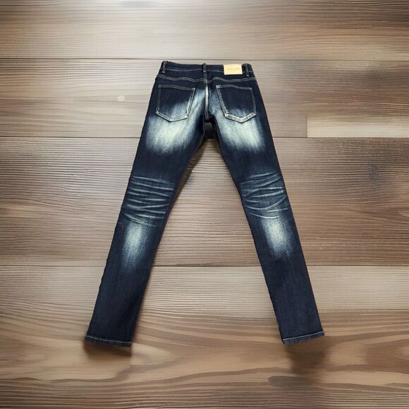 ESNTL LAB DISTRESSED STREET BLUE JEANS SIZE 30 MEN - Picture 3 of 11